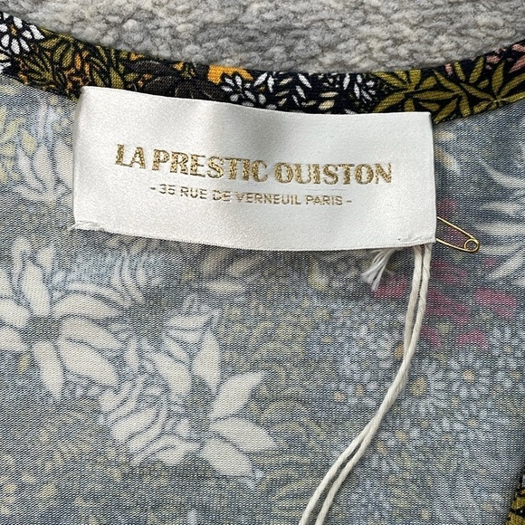 NWT La Prestic Ouiston Shirley Dress Elephant Night Multi True Wrap Sz 2 - Picture 9 of 13